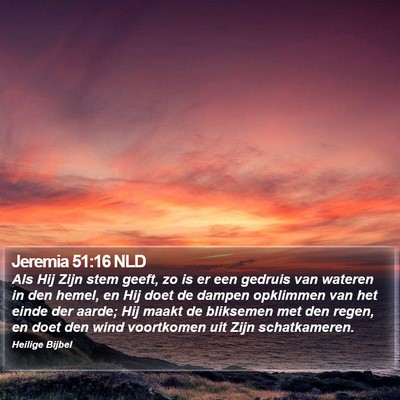 Jeremia 51:16 NLD Bible Verse Image