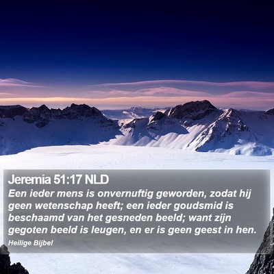 Jeremia 51:17 NLD Bible Verse Image