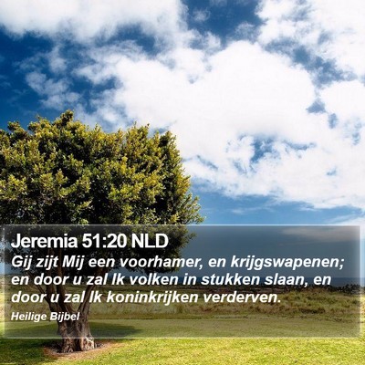 Jeremia 51:20 NLD Bible Verse Image