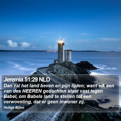 Jeremia 51:29 NLD Bible Verse Image