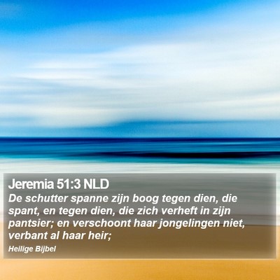 Jeremia 51:3 NLD Bible Verse Image