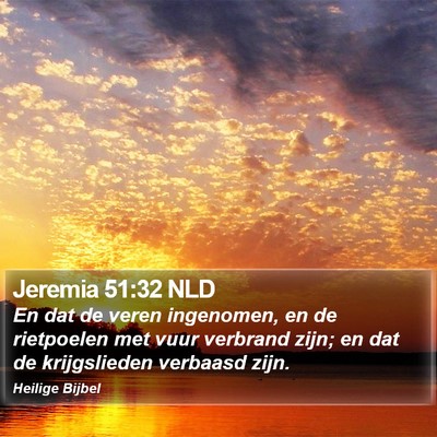 Jeremia 51:32 NLD Bible Verse Image