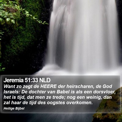 Jeremia 51:33 NLD Bible Verse Image