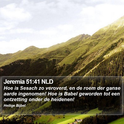 Jeremia 51:41 NLD Bible Verse Image