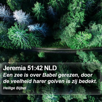 Jeremia 51:42 NLD Bible Verse Image