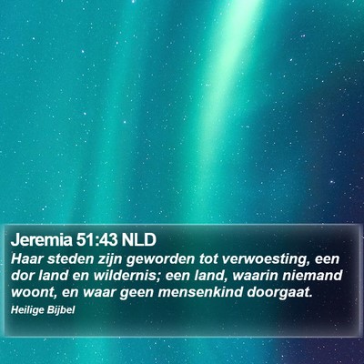 Jeremia 51:43 NLD Bible Verse Image