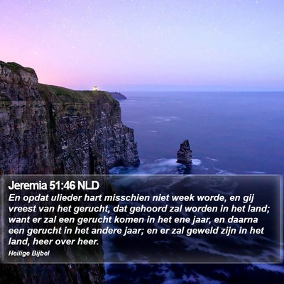 Jeremia 51:46 NLD Bible Verse Image