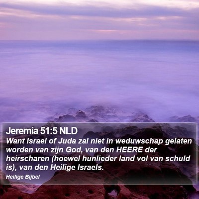 Jeremia 51:5 NLD Bible Verse Image