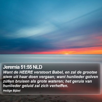 Jeremia 51:55 NLD Bible Verse Image
