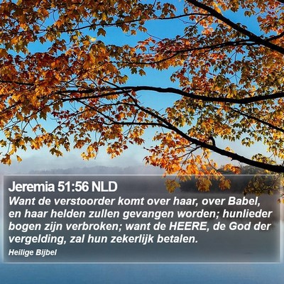 Jeremia 51:56 NLD Bible Verse Image