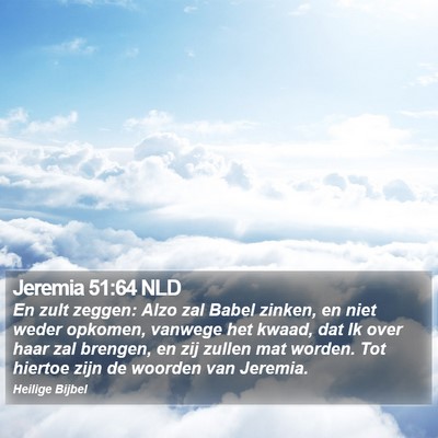 Jeremia 51:64 NLD Bible Verse Image