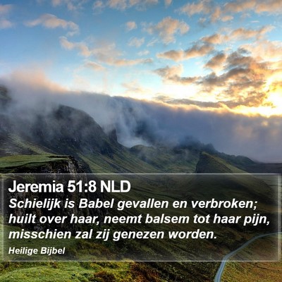 Jeremia 51:8 NLD Bible Verse Image