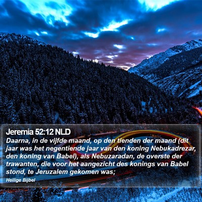 Jeremia 52:12 NLD Bible Verse Image