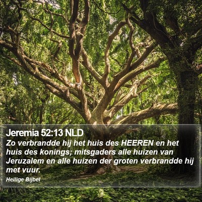 Jeremia 52:13 NLD Bible Verse Image
