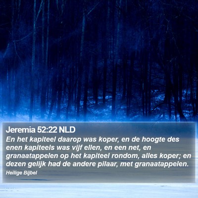 Jeremia 52:22 NLD Bible Verse Image