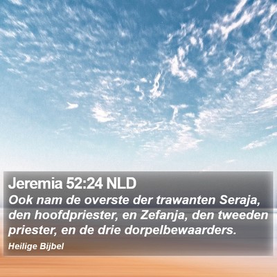 Jeremia 52:24 NLD Bible Verse Image