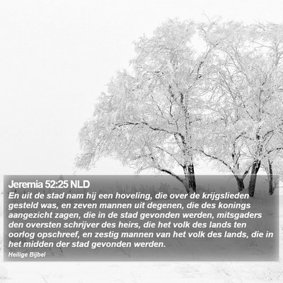 Jeremia 52:25 NLD Bible Verse Image