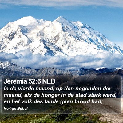 Jeremia 52:6 NLD Bible Verse Image