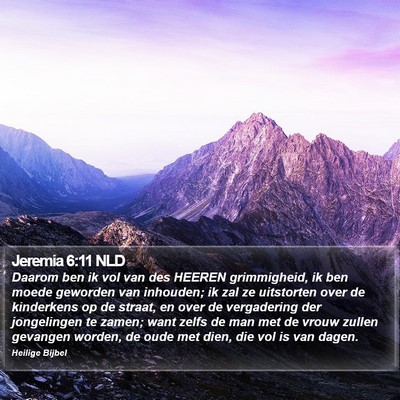 Jeremia 6:11 NLD Bible Verse Image