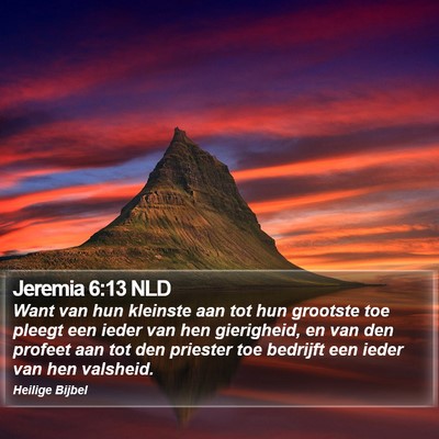 Jeremia 6:13 NLD Bible Verse Image