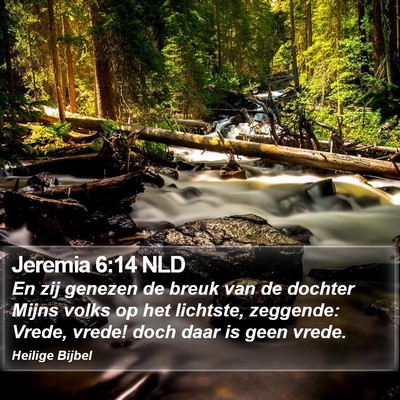 Jeremia 6:14 NLD Bible Verse Image