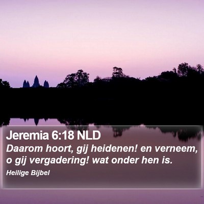 Jeremia 6:18 NLD Bible Verse Image