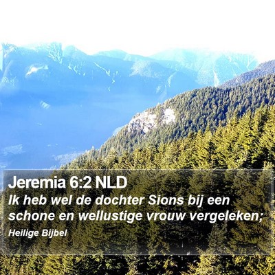 Jeremia 6:2 NLD Bible Verse Image