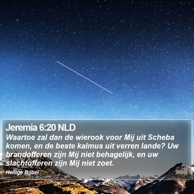 Jeremia 6:20 NLD Bible Verse Image