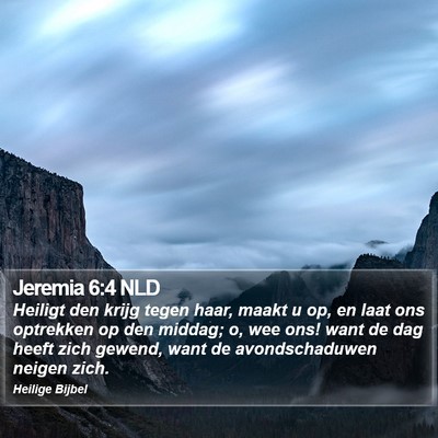 Jeremia 6:4 NLD Bible Verse Image