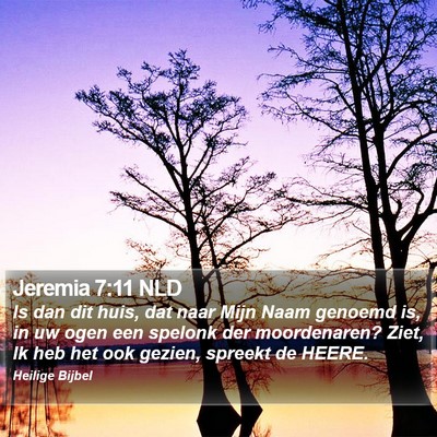 Jeremia 7:11 NLD Bible Verse Image