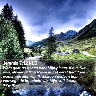 Jeremia 7:12 NLD Bible Verse Image