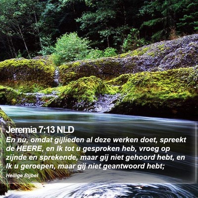 Jeremia 7:13 NLD Bible Verse Image