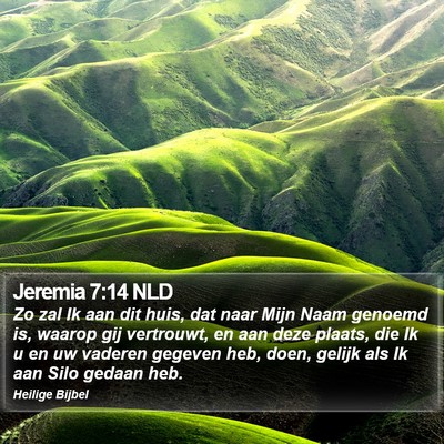 Jeremia 7:14 NLD Bible Verse Image