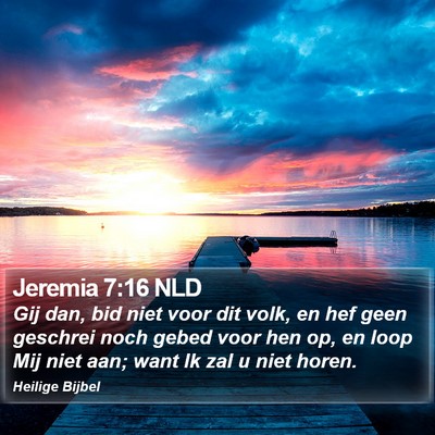 Jeremia 7:16 NLD Bible Verse Image