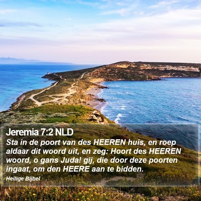 Jeremia 7:2 NLD Bible Verse Image