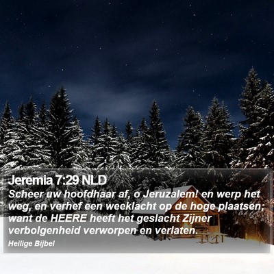 Jeremia 7:29 NLD Bible Verse Image