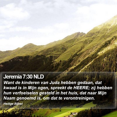 Jeremia 7:30 NLD Bible Verse Image