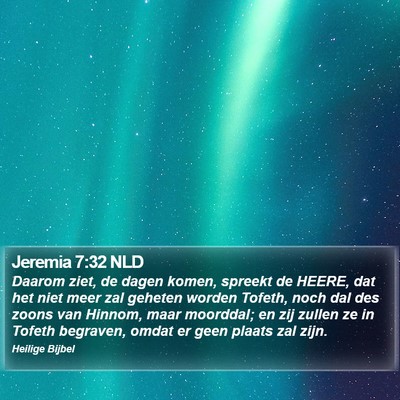 Jeremia 7:32 NLD Bible Verse Image