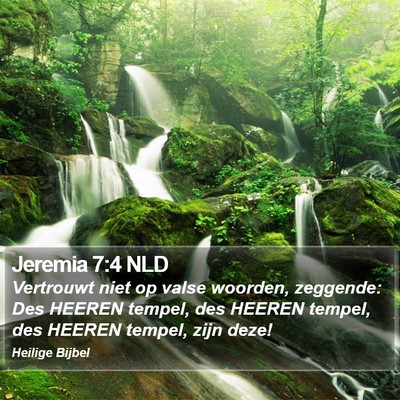 Jeremia 7:4 NLD Bible Verse Image