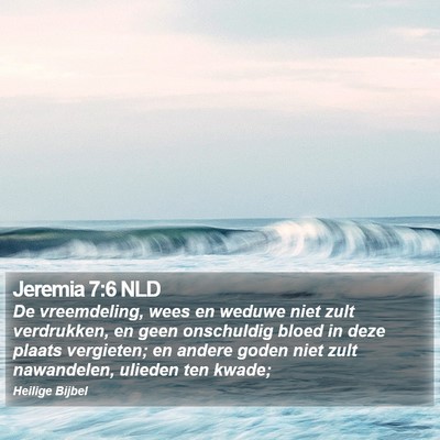 Jeremia 7:6 NLD Bible Verse Image