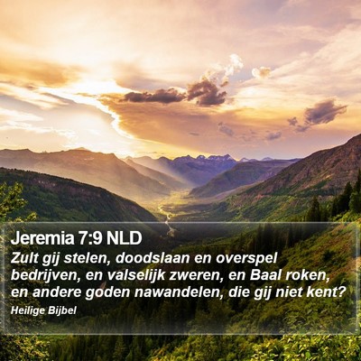 Jeremia 7:9 NLD Bible Verse Image
