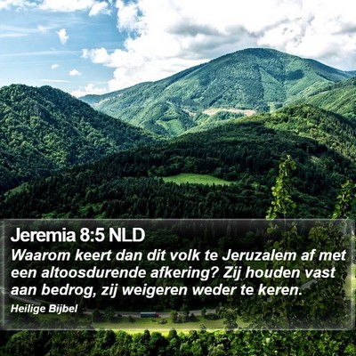 Jeremia 8:5 NLD Bible Verse Image