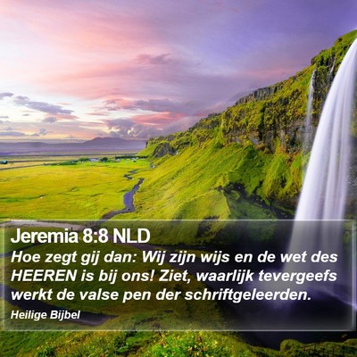 Jeremia 8:8 NLD Bible Verse Image