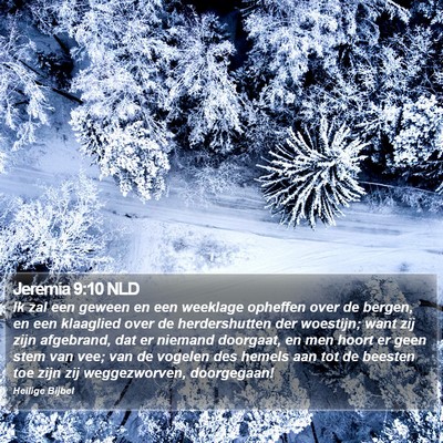 Jeremia 9:10 NLD Bible Verse Image
