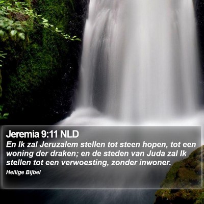 Jeremia 9:11 NLD Bible Verse Image