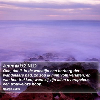 Jeremia 9:2 NLD Bible Verse Image