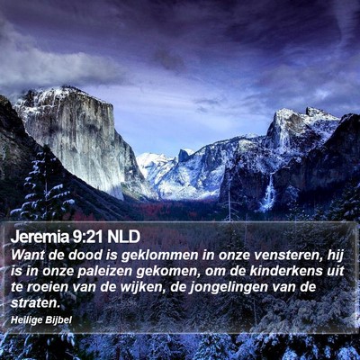 Jeremia 9:21 NLD Bible Verse Image