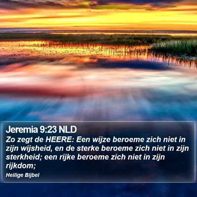 Jeremia 9:23 NLD Bible Verse Image