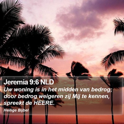 Jeremia 9:6 NLD Bible Verse Image