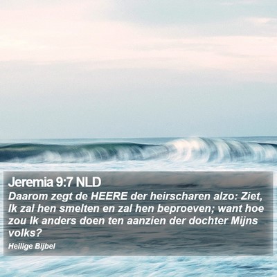 Jeremia 9:7 NLD Bible Verse Image